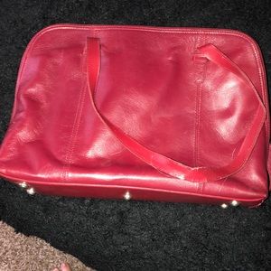 Leather laptop bag